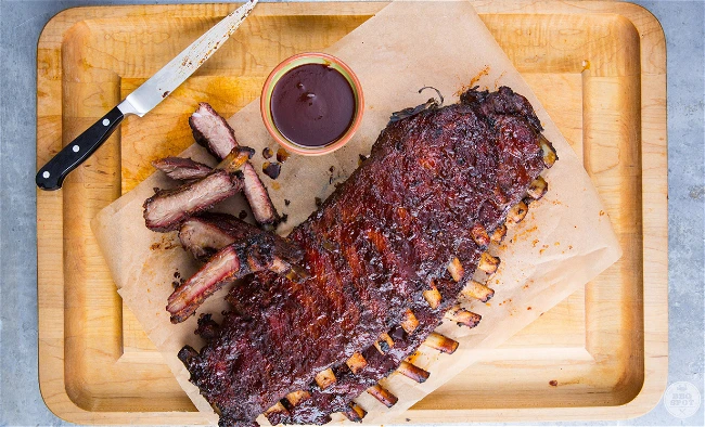 Smoked Pork Ribs St. Louis Style